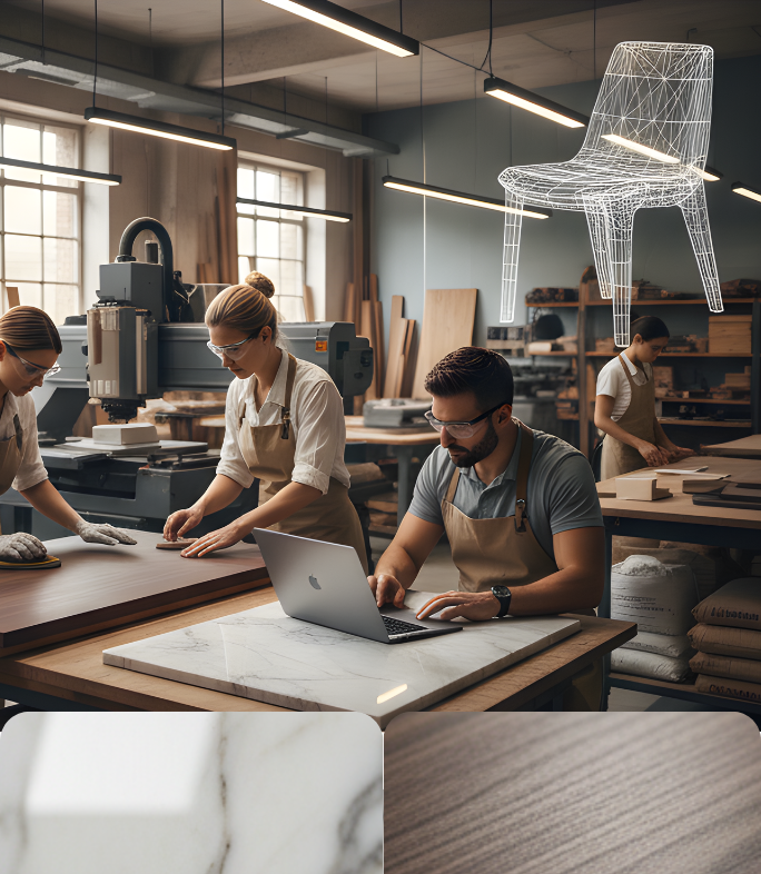 MUËCY Workshop - Advanced CNC Machinery and Precision Woodworking Tools for Bespoke Furniture